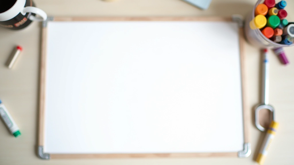 Tableau blanc avec plan stratégique YouTube, objectifs et statistiques notés, stylo à côté, bureau de travail organisé